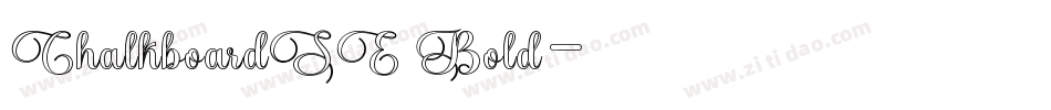 ChalkboardSE Bold字体转换